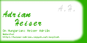 adrian heiser business card